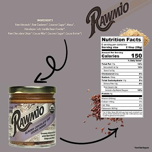 Image 5 of Rawmio Almond Chocolate Chip Cookie Dough Spread