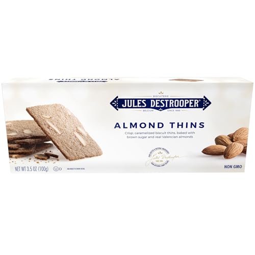Image 1 of Default Title for the product Jules Destrooper Almond Thins, Caramelized Almond Cookies, Kosher - 3.5 Oz