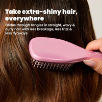Thumbnail for Image 2 of TANGLE TEEZER Chrome Detangler Mini Hair Brush