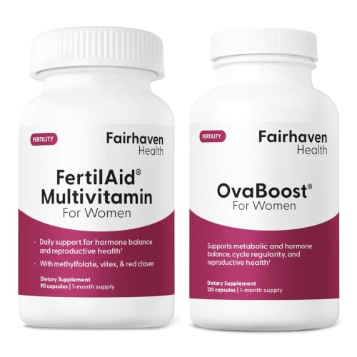 Image 1 of Default Title for the product Fairhaven Health FertilAid Multivitamin & OvaBoost Capsules