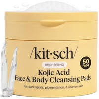 Thumbnail for Image 1 of Default Title for the product Kitsch Kojic Acid Pre-Soaked Cotton Pads for Face and Body – 50 Count