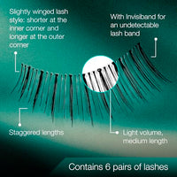 Thumbnail for Image 4 of Ardell False Eyelashes Natural Lashes Babies Black - Lightweight, Short Length, Reusable Fake Lashes, 1 Pack