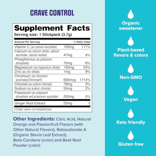 Image 5 of Ultima Replenisher Crave Control Supplement, Tropical Fusion, 14 Stickpacks