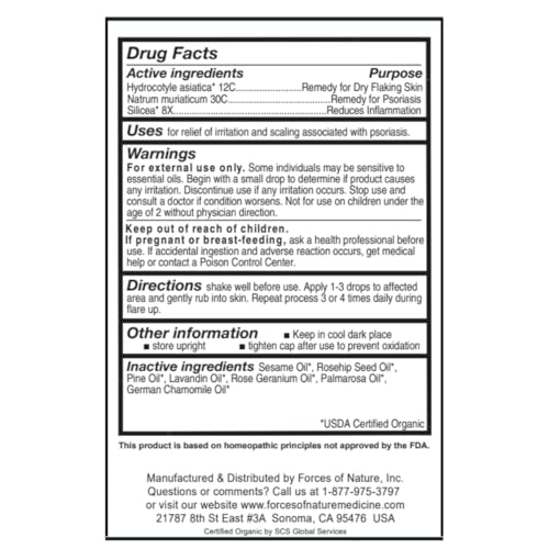 Image 5 of Forces of Nature Psoriasis Treatment for Scalp & Skin, 0.37 Fl Oz (11 ml)