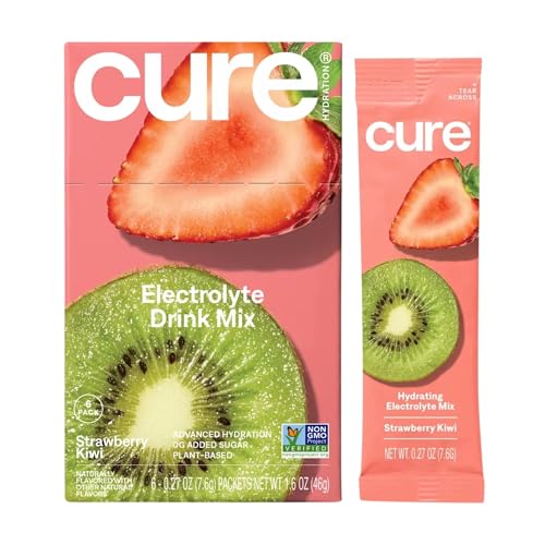 Image 1 of Default Title for the product Cure Hydration Strawberry Kiwi Box 8 Count