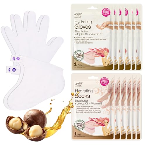 Image 1 of Default Title for the product Epielle Hydrating Hand & Foot Masks, 6 Moisturizing Gloves & 6 Moisturizing Socks