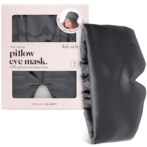 Image 2 of Charcoal Black for the product Kitsch Satin Sleep Mask