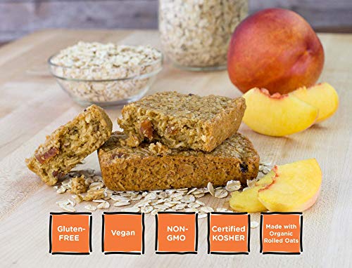 Image 5 of Bobo's Peach Oat Bars, Simple Ingredients, Whole Grain Oats, Plant Based, Gluten Free Breakfast Bars, Non-GMO, Healthy Snacks for Adults & Kids (12 Bars)