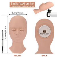 Thumbnail for Image 5 of Pretty memory Lash Mannequin Head with 4 Pairs Removable Practice Eyelids