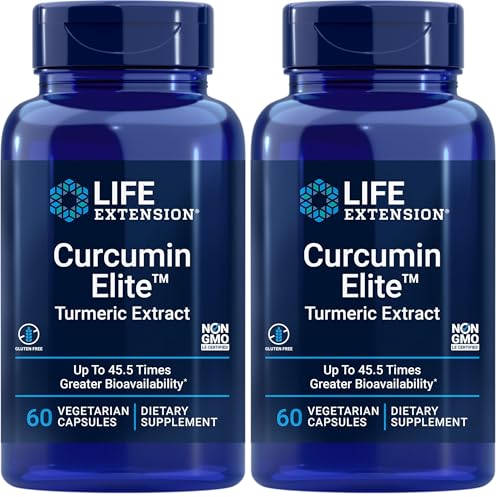 Image 2 of 60 Count (Pack of 2) for the product Life Extension Curcumin Elite Turmeric Extract, 60 Count