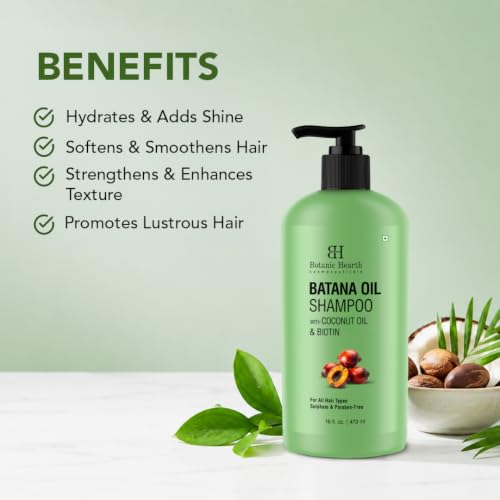Image 2 of Botanic Hearth Batana Oil Shampoo for Hair Growth & Thickness - 16 Fl oz
