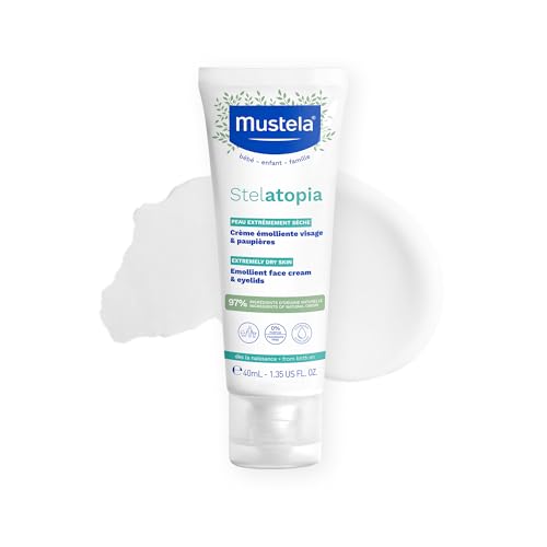 Image 1 of 1.4 Fl Oz (Pack of 1) for the product Mustela Stelatopia Eczema-Prone Skin Emollient Baby Face Cream - 1.35 Fl Oz (Pack of 1)