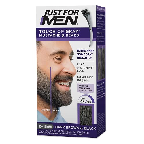 Image 1 of Dark Brown-Black / 1 Count (Pack of 1) for the product Just for Men Touch of Gray Mustache & Beard