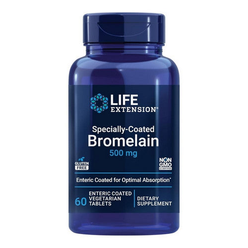 Life Extension Specially-Coated Bromelain 500 Mg 60 Enteric Coated Tablets
