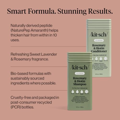 Image 3 of Kitsch Rosemary & Biotin Shampoo and Conditioner Set – Made in USA