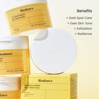 Thumbnail for Image 2 of BIODANCE Radiance & Firming Duo: Vita Niacinamide Gel Toner Pads and Bio-Collagen Real Deep Mask