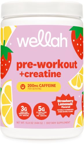 Image 2 of Strawberry Lemonade for the product Wellah Pre-Workout + Creatine Powder