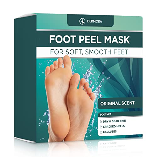 Image 6 of DERMORA Golden Glow Under Eye Patches 20 Pairs and Original Foot Peel Masks 2 Pack