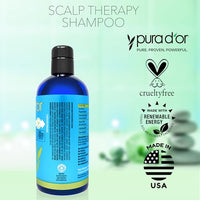 Thumbnail for Image 6 of PURA D'OR Scalp Therapy Shampoo Hydrates & Nourishes Scalp Care Shampoo For Itchy Flaky-Scalp Tea Tree,Peppermint,Patchouli,Cedarwood,Clary Sage,Argan Oil 16oz Pack of 2