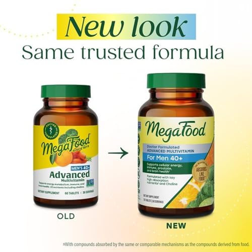 Image 3 of MegaFood Advanced Multivitamin for Men 40+ 120 Tablets
