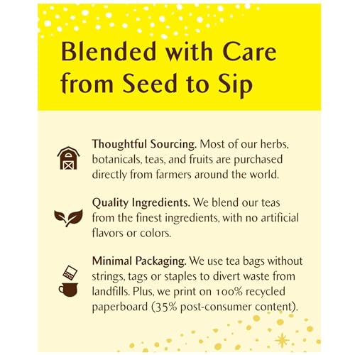 Image 5 of Celestial Seasonings Lemon Honey Drop Herbal Tea Bags Box, 16 Count (Pack of 6)