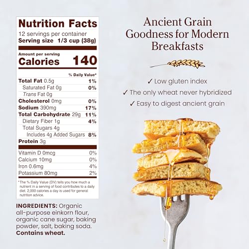 Image 3 of Jovial Organic Einkorn Pancake & Waffle Mix, 16 Oz