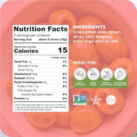 Thumbnail for Image 2 of Poshi Green Pitted Olive Snack Packs, Chili & Oregano, 1.1 oz (Pack of 30)
