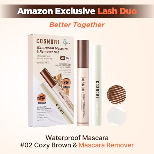 Image 2 of COSNORI Waterproof Mascara & Remover Set 02 Cozy Brown