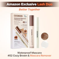 Thumbnail for Image 2 of COSNORI Waterproof Mascara & Remover Set 02 Cozy Brown