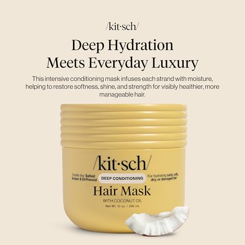 Image 2 of Kitsch Moisturizing Coconut Oil Hair Mask for Damaged Hair – 10 oz