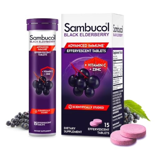 Image 2 of 15 Count (Pack of 1) for the product Sambucol Black Elderberry Effervescent Tablets