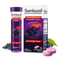 Thumbnail for Image 2 of 15 Count (Pack of 1) for the product Sambucol Black Elderberry Effervescent Tablets