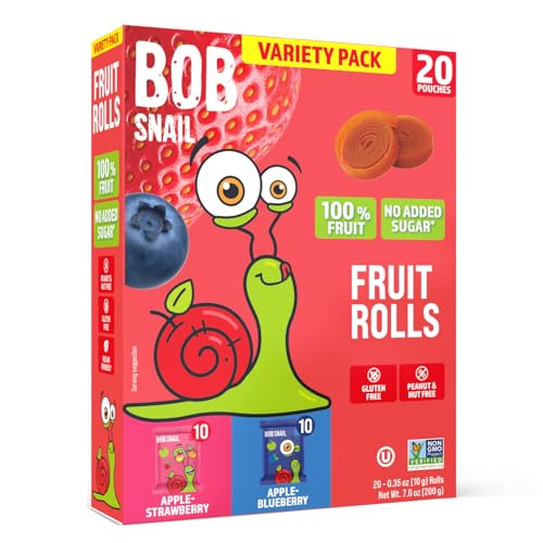 Image 3 of 20ct Strawberry & Blueberry for the product Bob Snail Fruit Rolls