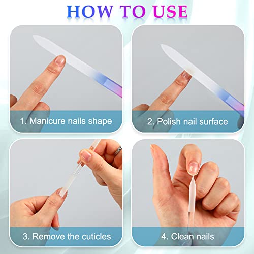 Image 5 of Zhehao 6 Pcs Glass Nail File and Nail Shiner Set Manicure