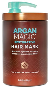 Thumbnail for Image 1 of 24 Ounce (Pack of 1) for the product Argan Magic Restorative Hair Mask