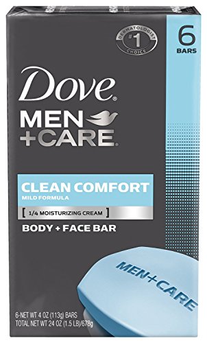 Image 1 of Default Title for the product DOVE MEN + CARE Body Soap and Face Bar 3.75 oz 6 Bars