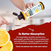 Thumbnail for Image 5 of Barlean's Lemon Creme Omega-3 Fish Oil Liquid, 8oz