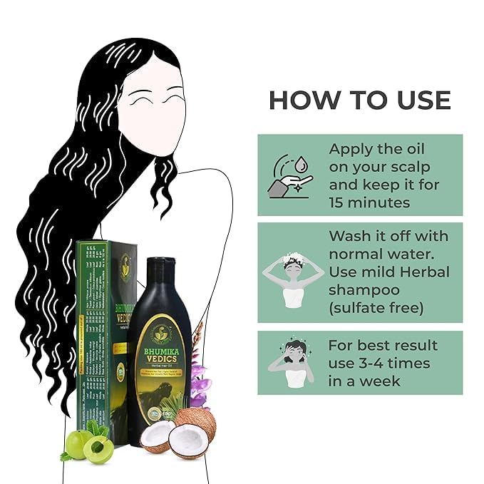 Image 6 of Generic Bhumika_Vedics Herbal Hair Oil 200 ml