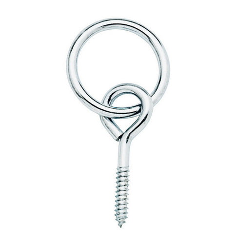 10151 Screw Eye with Ring ZP/ST 2" with 3" ring Zinc Plated/Steel 1 Count by Weaver Leather
