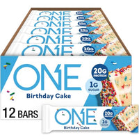 Thumbnail for Image 1 of Default Title for the product ONE Birthday Cake Protein Bars, 20g Protein, Gluten Free Snacks, 12 ct