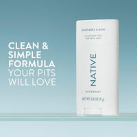 Thumbnail for Image 2 of Native Deodorant Contains Naturally Derived Ingredients, 72 Hour Odor Control, Deodorant for Women and Men, Aluminum Free, Cashmere & Rain 2.65oz