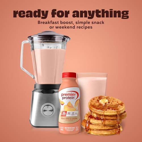 Image 4 of Premier Protein 30g High Protein Shake, Peaches & Cream, 12 Pack