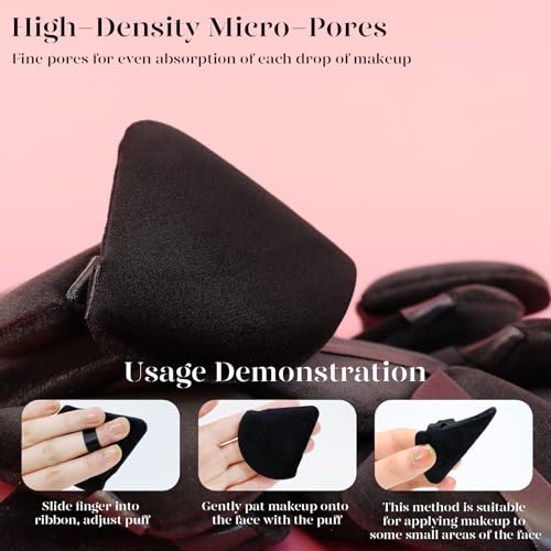 Image 6 of BEAKEY Powder Puff, 12pcs Face Triangle Powder Puffs for Loose & Foundation