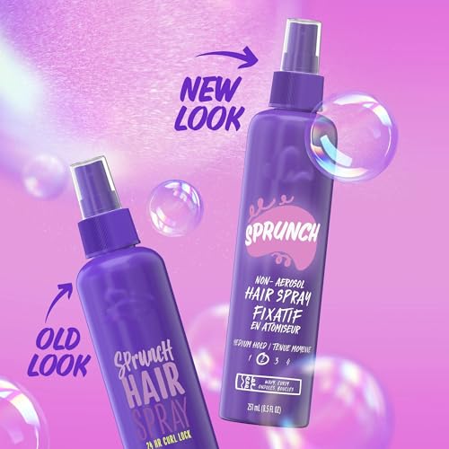 Image 2 of Aussie Sprunch Non-Aerosol Hair Spray for Curly Hair and Wavy Hair, 251 ml (Pack of 1)