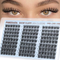 Thumbnail for Image 6 of Short Crossed Lash (10-14mm) for the product PHKERATA Wispy Eyelash Clusters