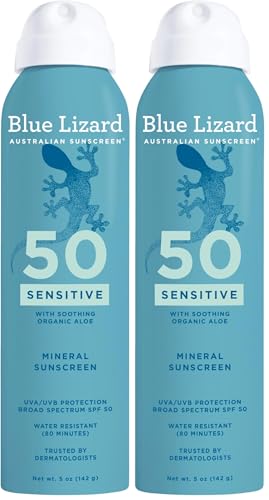 Image 1 of Default Title for the product BLUE LIZARD Mineral Sunscreen Spray SPF 50+ 5 fl oz Pack of 2