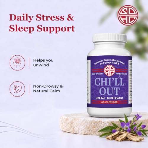 Image 2 of Snap Dynasty Herbal Supplement Relaxation Support Chi'll Out, 60 Capsules