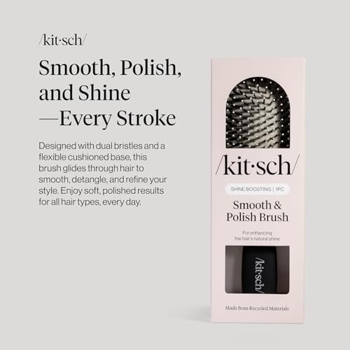Image 6 of Kitsch Smooth & Polish Hair Brushes For Women and Men