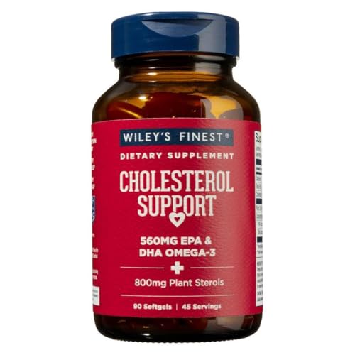 Image 2 of 90 Count (Pack of 1) for the product Wiley's Finest Wild Alaskan Cholesterol Support, 120 Count