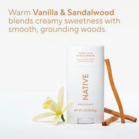 Thumbnail for Image 4 of Native Deodorant Contains Naturally Derived Ingredients, 72 Hour Odor Control, Deodorant for Women and Men, Aluminum Free, Vanilla & Sandalwood, 2.65 Ounce (Pack of 12)